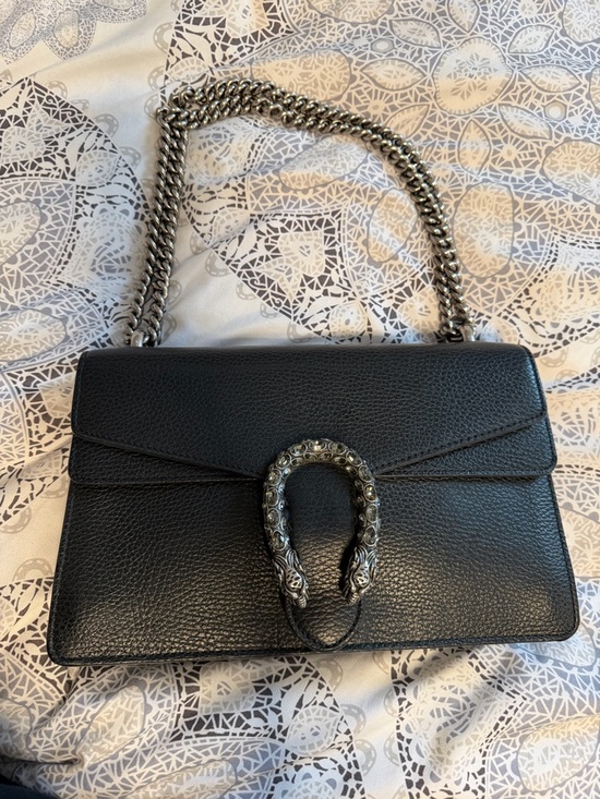 Gucci Handbags - GUCCI LEATHER DIONYSUS CRYSTAL EMBELLISHED BAG